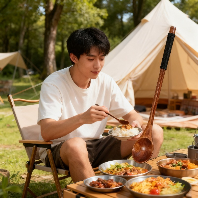 Деревянный обеденный набор, ло – обзор и цена Camping Cooking Dining Set