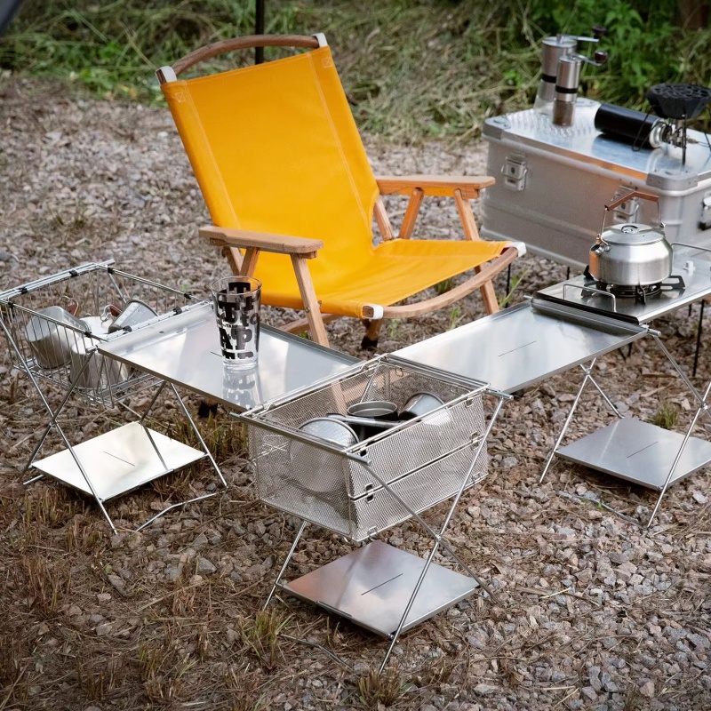 Уличный складной стол из нержа – обзор и цена Camping Cooking Table